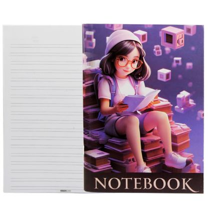 صورة كشكول مدرسي إنجليزي 70 جرام A4 دبوس كبير 60 ورقة ‎29,6 x 20,4 x 1 سم غلاف كوشية – اكسترا لاين