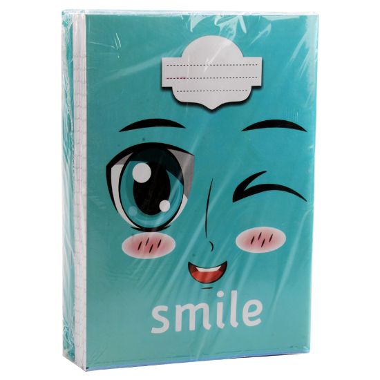 صورة كشكول مسطر ورق أبيض شكل Smile 100 ورقة – اكسترا لاين بندة 8
